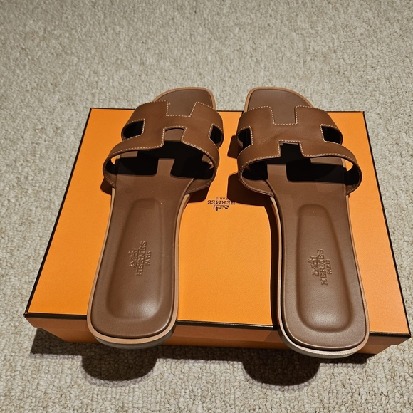 Hermes Shoes - ❌️SOLD❌️Hermes Brown Women's Slippers